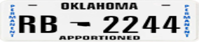 Trailer License Plate